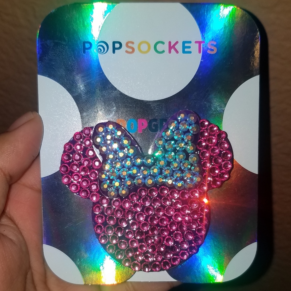 Minnie mouse popsocket blinged out